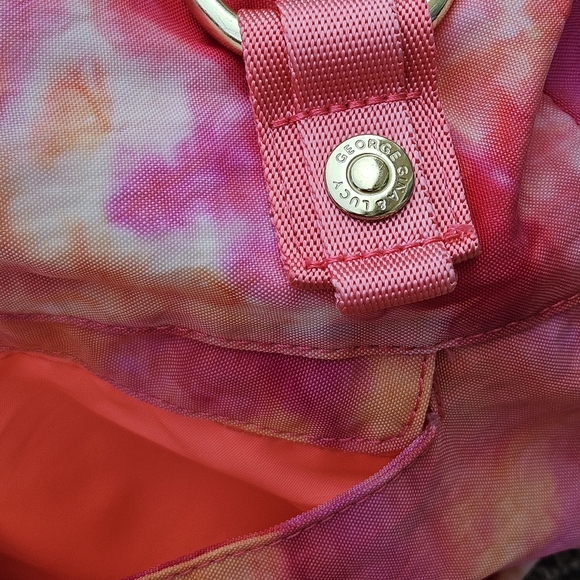 George Gina & Lucy Gimmetall Pink Orange Tye Dye Patterned Bag Crossbody Purse - Picture 16 of 16